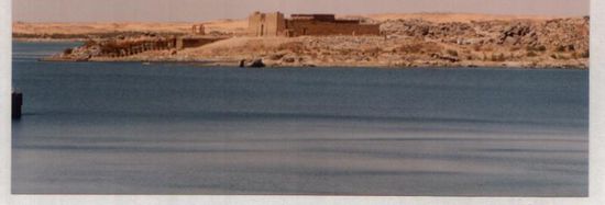 Blick vom Assuan Staudamm