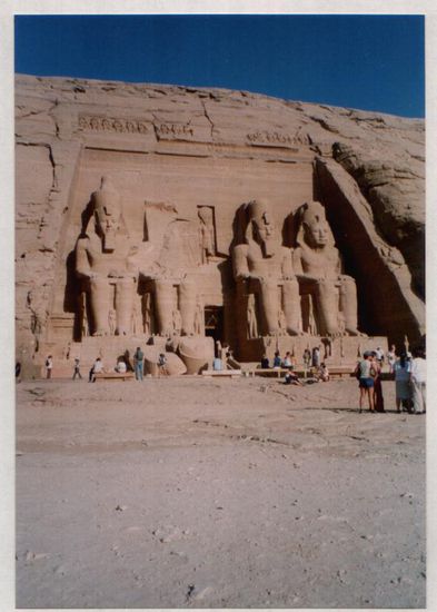 Großer Tempel Ramses II. in  Abu Simpel Unesco Weltkulturerbe