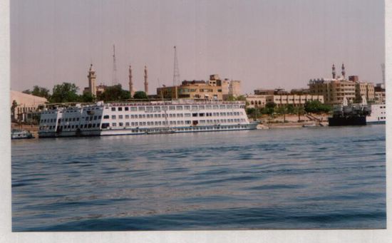 Unser Schiff vor dem Ablegen in Assuan