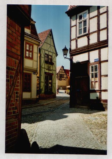 Altstadt Gasse mit  Fachwerk