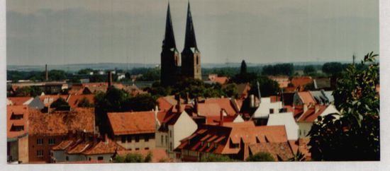 Blick vom Schlossberg auf Quedlinburg