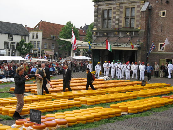 Auktionsgelände auf dem Markt
