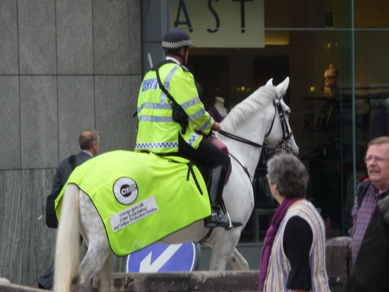 Gut bewacht am Covent Garden mit der Londoner Polizei