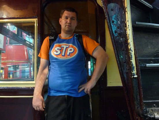 Ich in einer alten Tram