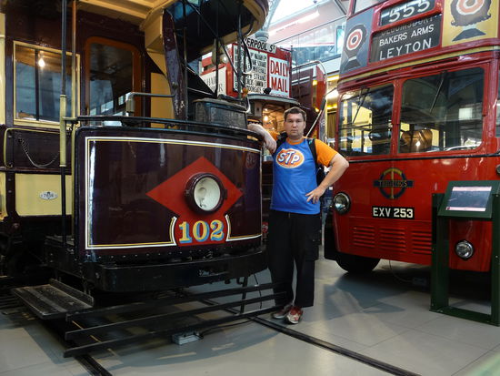 Ich im London Transport Museum