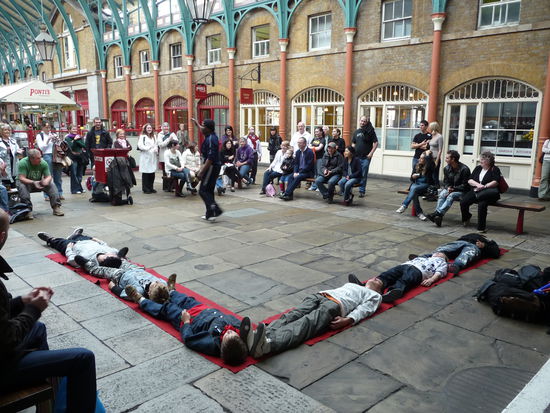 Straßenkünstler in Covent Garden