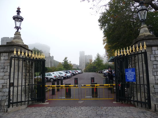 Schloß Windsor im morgendlichen Nebel
