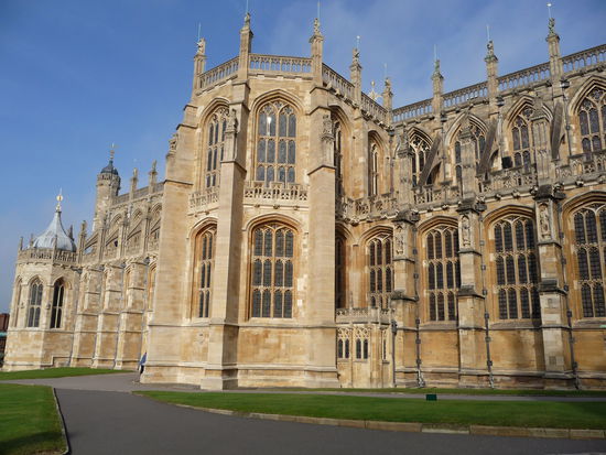 St. Georgs Kapelle auf Schloß Windsor wichtigste Grabstätte der englischen Könige neben Westminster Abbey in London
