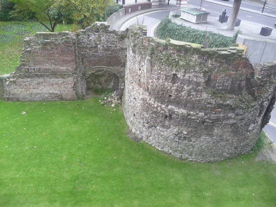 Reste der alten Stadtmauer von London