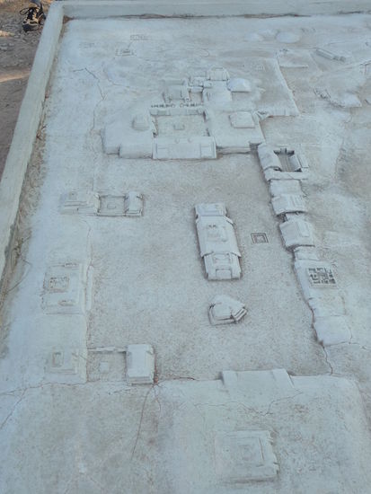 Model von Monte Alban Unesco Weltkulturerbe