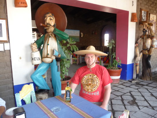 Ich im Restaurant Rancho Zapata