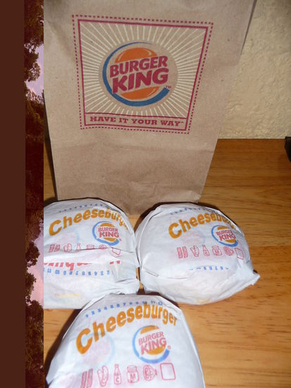 Leckere Cheesburger auch das mußte mal wieder sein !!!
