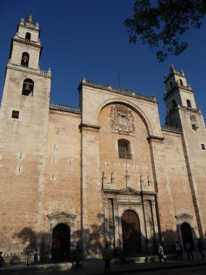 Aus Steinen der alten Mayastadt errichtete Kathedrale von Merida.Erbaut 1561 bis 1598.