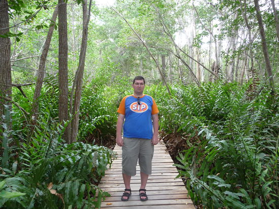 Ich in den Mangroven von Celestun