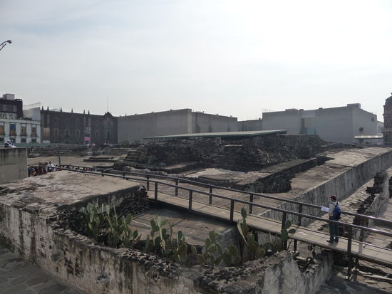 Tempel Mayor Reste der alten Aztekenstadt Tenochitlan