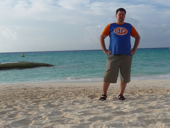 Ich am Karibikstrand