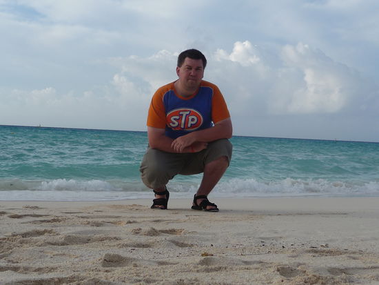 Ich am Karibikstrand