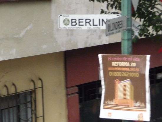 Auch eine Berlin Str. gibt es hier gleich neben der London Str.