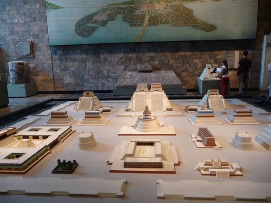 Model von Tenochitlan den heutigen Zocalo von Mexico City