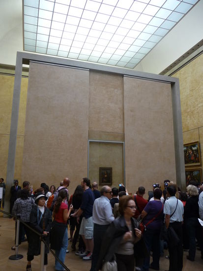 Menschenansammlungen vor der Mona Lisa