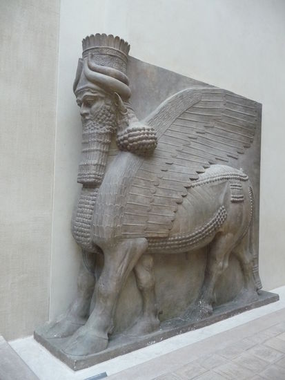 Geflügelter Stier aus Khorsabad um 721 v. Chr.