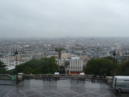 Blick vom Hügel Montmartre über Paris