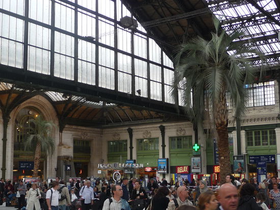 Palmen im Gare de Lyon machen Lust auf den Süden