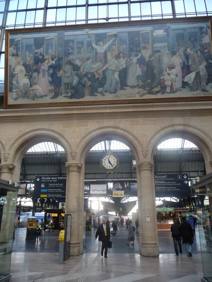 Malereien im Gare de Est