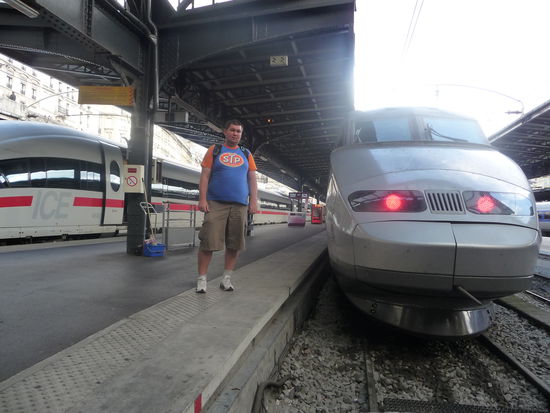 Ich im Gare de Est