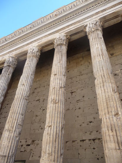 Säulen des Hadrian Tempel an der Börse