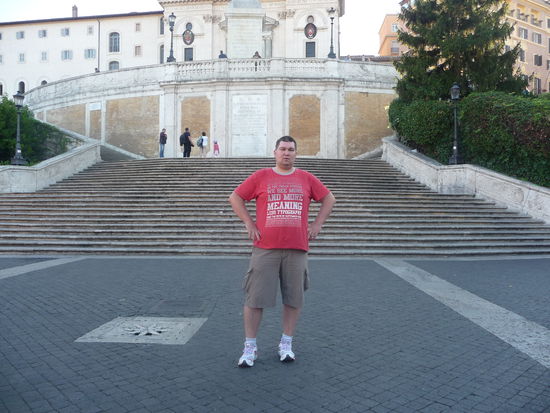 Ich auf der Spanischen Treppe
