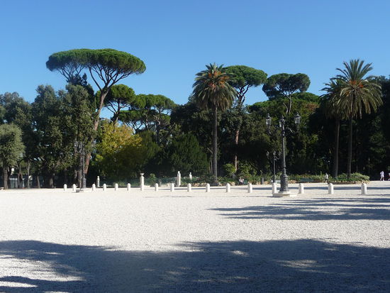Park Villa Borghese mit angrenzenden Pincio