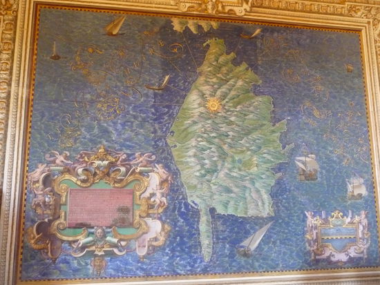 Gemälde in der Galeria delle Carte Geografiche