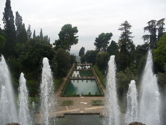 Blick auf die Fischteiche