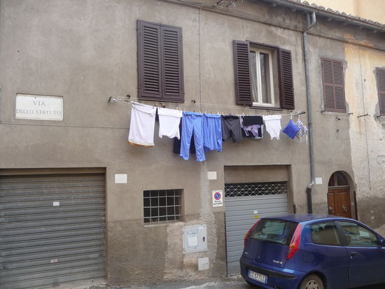 Wäsche trocknen auf italienisch