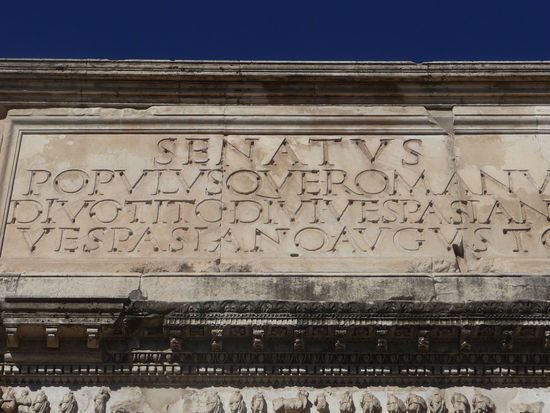 Inschrift Titusbogen