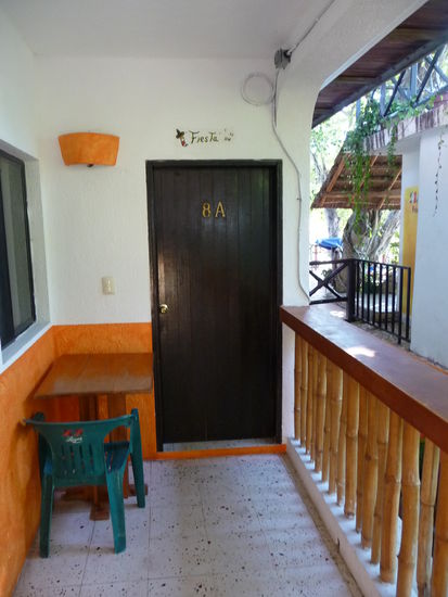 Eingang zu meinem Zimmer in der oberen Etage