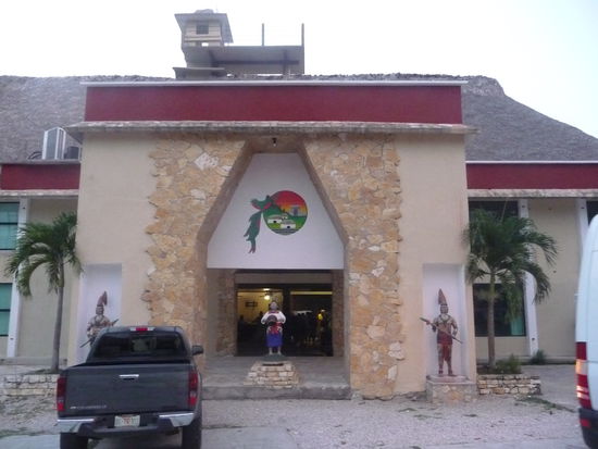 Eingang Hotel in Palenque