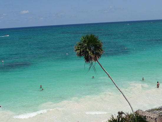 Am Strand von Tulum