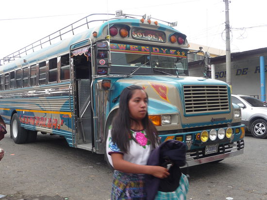 Wieder ist ein Bus in Solola angekommen