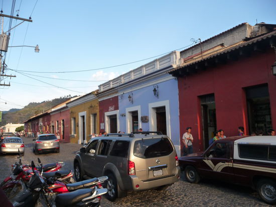 Schöne Häuser in Antigua