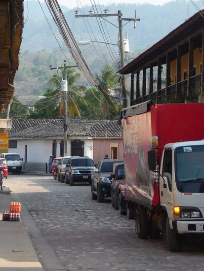 Seitenstraße in Copan