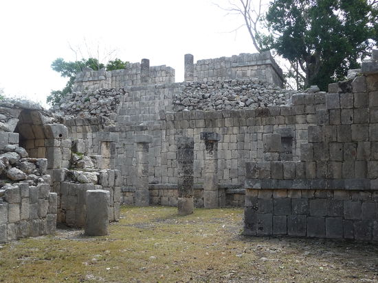 Tempel der skulpierten Wandflächen