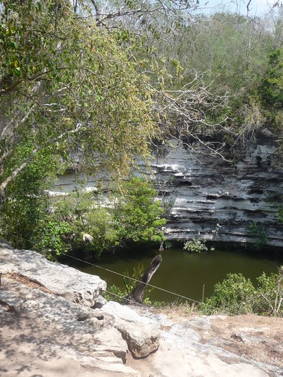Heilige Cenote in der man viele Menschenopfer fand