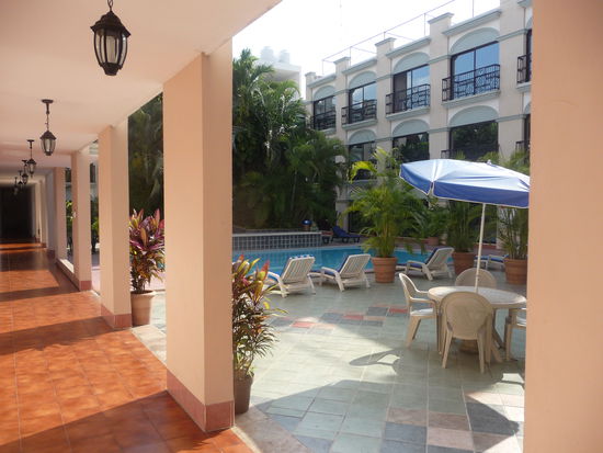 Auf dem Weg zu den Zimmern