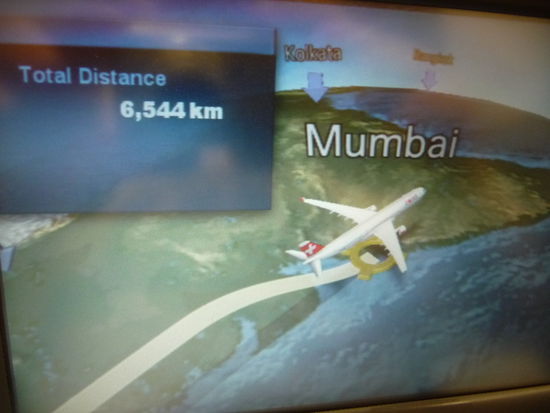 Ca. 9 Stunden Flugzeit von Zürich aus liegen vor mir.