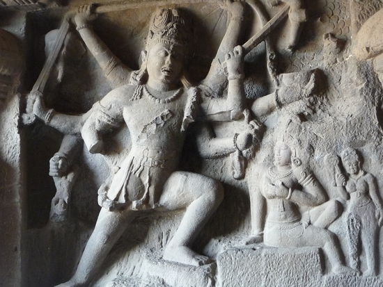 Hindu Tempel 29 Shiva Killing Andhakasur