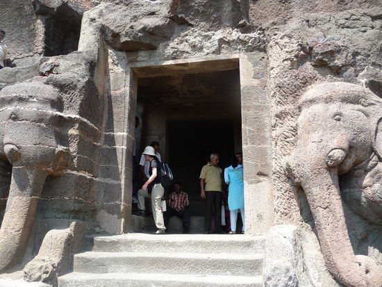 Unterwegs an den Ajanta Höhlen