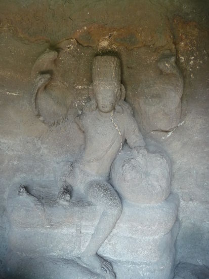 Unterwegs an den Ajanta Höhlen