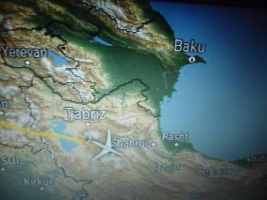 Wir sind bereits südlich von Baku angekommen